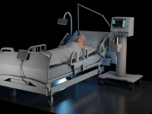 Letto d'ospedale Modello 3D
