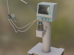 Medical device with mask 3D 모델