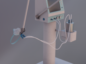 Medical device with mask 3D 모델