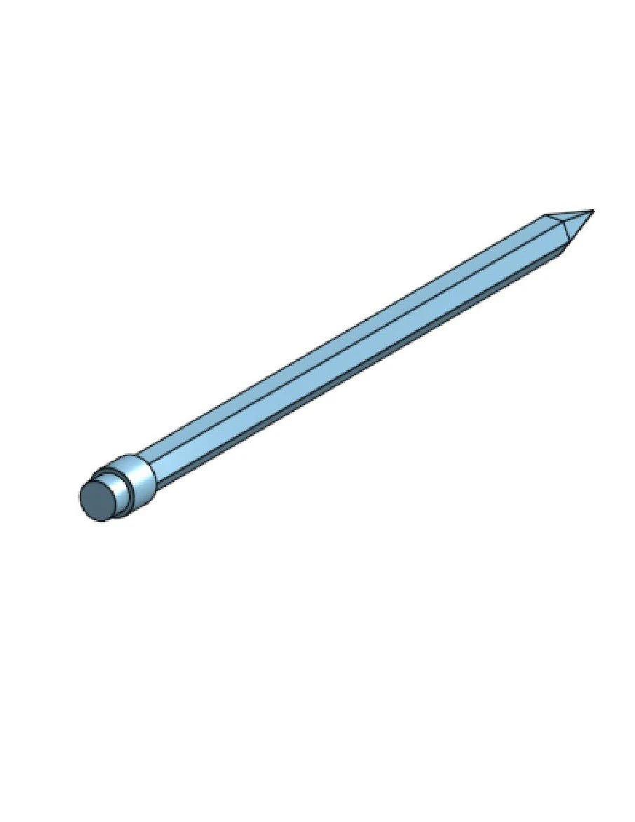 Simple pencil 3D Model .c4d .max .obj .3ds .fbx .stl .blend 