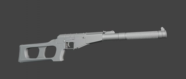 3D Vintorez Model 3D .c4d .max .obj .3ds .fbx .stl .blend 