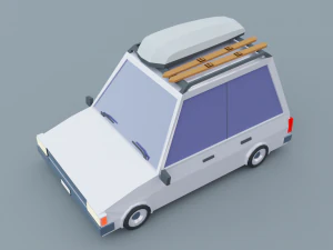 Cartoon Low Poly Cars Pack Low-poly 3D Model