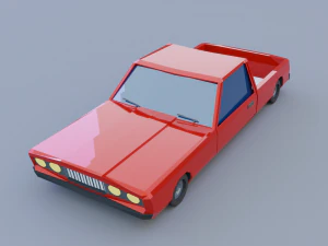 Cartoon Low Poly Cars Pack Low-poly 3D Model