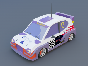 Cartoon Low Poly Cars Pack Low-poly 3D Модель