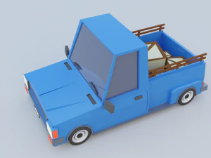 Cartoon Low Poly Cars Pack Low-poly 3D Model