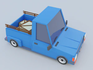 Cartoon Low Poly Cars Pack Low-poly 3D Model