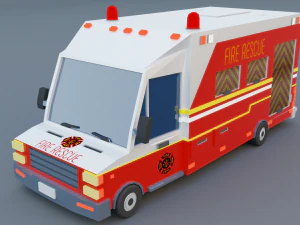 Cartoon Low Poly Cars Pack Low-poly 3D Model