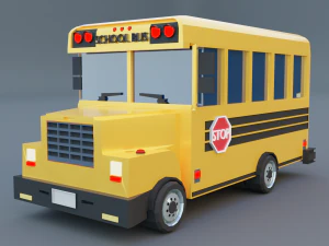 Cartoon Low Poly Cars Pack Low-poly 3D Model