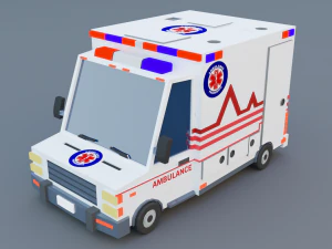 Cartoon Low Poly Cars Pack Low-poly 3D Model
