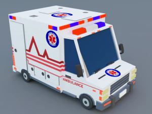 Cartoon Low Poly Cars Pack Low-poly 3D Model