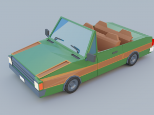 Cartoon Low Poly Cars Pack Low-poly 3D Модель