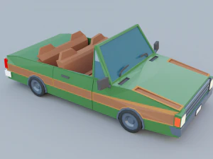 Cartoon Low Poly Cars Pack Low-poly 3D Model