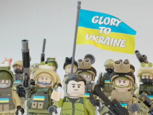 Volodymyr Zelenskyy Ukrainian President with UA Force squad 3D Model
