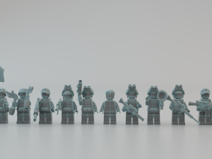 Volodymyr Zelenskyy Ukrainian President with UA Force squad Modèle 3D