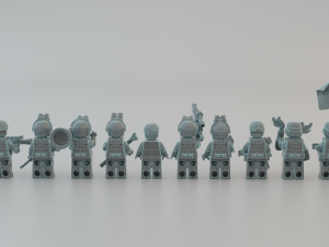Volodymyr Zelenskyy Ukrainian President with UA Force squad Modèle 3D