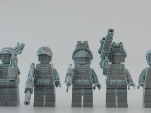Volodymyr Zelenskyy Ukrainian President with UA Force squad Modèle 3D