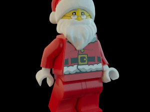 Lego Santa Scene 3D Model