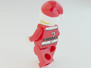 Lego Santa Scene 3D Model