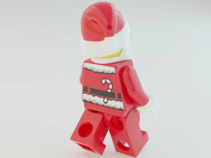 Lego Santa Scene 3D Model