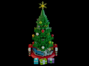 Lego Santa Scene 3D Model