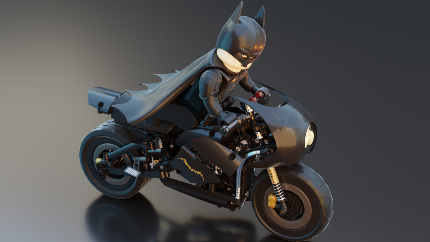 Imprimer en 3D Lego - Moto Batman • Fabriqué avec une imprimante 3D I3  MK3S・Cults