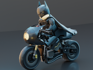 Lego Batman with new Bike 3D Модель