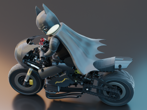 Lego Batman with new Bike 3D Модель