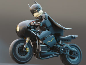 Lego Batman with new Bike 3D Модель
