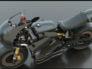 Lego Batman with new Bike 3D Модель