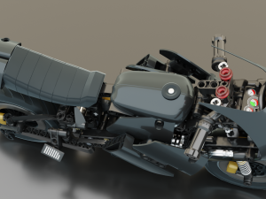 Lego Batman with new Bike 3D Модель