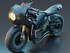 Lego Batman with new Bike 3D Модель