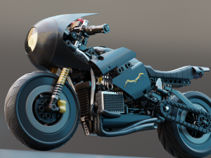 Lego Batman with new Bike 3D Модель
