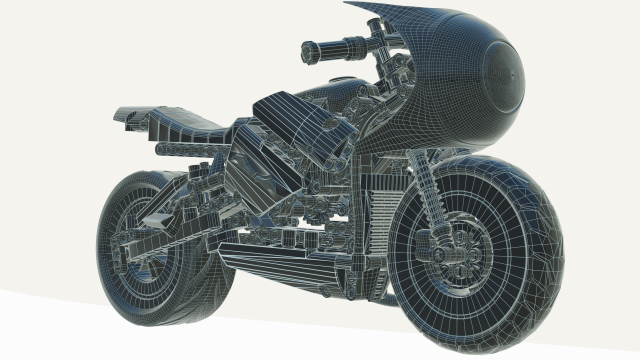 Lego Batman with new Bike 3D Model in Cartoon 3DExport