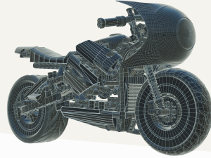 Lego Batman with new Bike 3D Модель