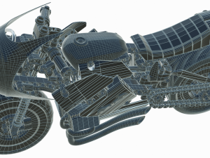 Lego Batman with new Bike 3D Модель