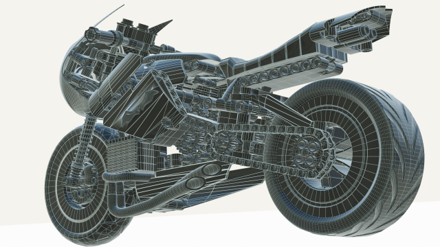 Lego Batman with new Bike 3D Model in Cartoon 3DExport