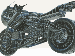 Lego Batman with new Bike 3D Модель