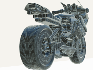 Lego Batman with new Bike 3D Модель