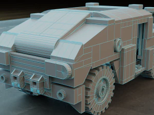 Lego swat truck with squad 3D Model