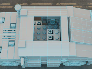 Lego swat truck with squad 3D Model