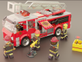 Lego Firetruck with Firefighter Squad 3D Models