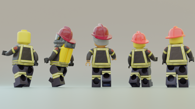 Lego Firetruck with Firefighter Squad 3D Model in Fantasy 3DExport