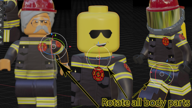 Lego Firetruck With Firefighter Squad 3D Модель In Выдуманные 3DExport