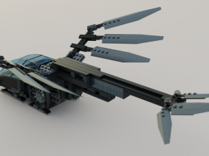 Lego Ornithopter with Paul Atreides Model 3D