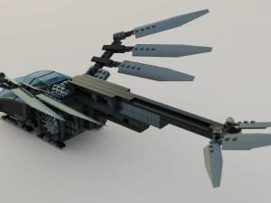 Lego Ornithopter with Paul Atreides 3D Model