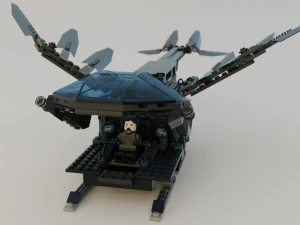 Lego Ornithopter with Paul Atreides 3D Model