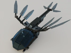 Lego Ornithopter with Paul Atreides 3D Model