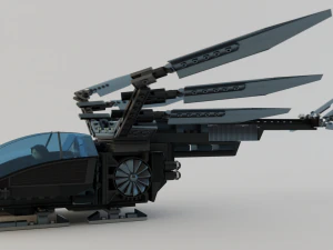 Lego Ornithopter with Paul Atreides 3D Model