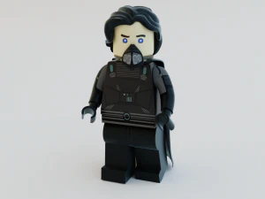 Lego Ornithopter with Paul Atreides 3D Model
