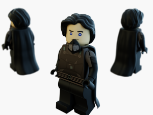 Lego Ornithopter with Paul Atreides Model 3D